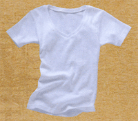 LADIES V-neck T-SHIRT（demimoon）