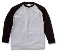 6.2oz. RAGLAN LONG SLEEVE T-SHIRT（UNITED ATHLE）